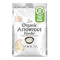 Jiva Organics Organic Arrowroot Flour (Powder) 2 Pound Bag - Raw, Non-GMO, Gluten Free