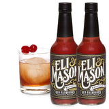 Eli Mason Classic Old Fashioned Cocktail Mixer - Small-Batch Whiskey Cocktail Mix Made with Real Cane Sugar & Premium Bitters - Craft Old Fashioneds