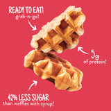 Snack'n Waffles, Sweet Cinnamon, 11.64 Ounce (6 Individually Wrapped Waffles) Ready to Eat, Grab-n-Go, Already Sweet, 5g Protein, Scratch Made