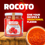 Tradiciones Andinas Red Hot Pepper Paste 7.5 oz - Pasta de Ají de Rocoto Picante, Chili Paste, Peruvian products, Chile Hot Sauce, Spicy Peppers