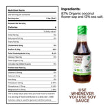THE GIFT OF NATURE SOK SANL Coconut Aminos all Seasoning Soy Sauce Liquid Coco Aminos Gluten Free and Non-GMO Alternative bbq sauce, oyster sauce