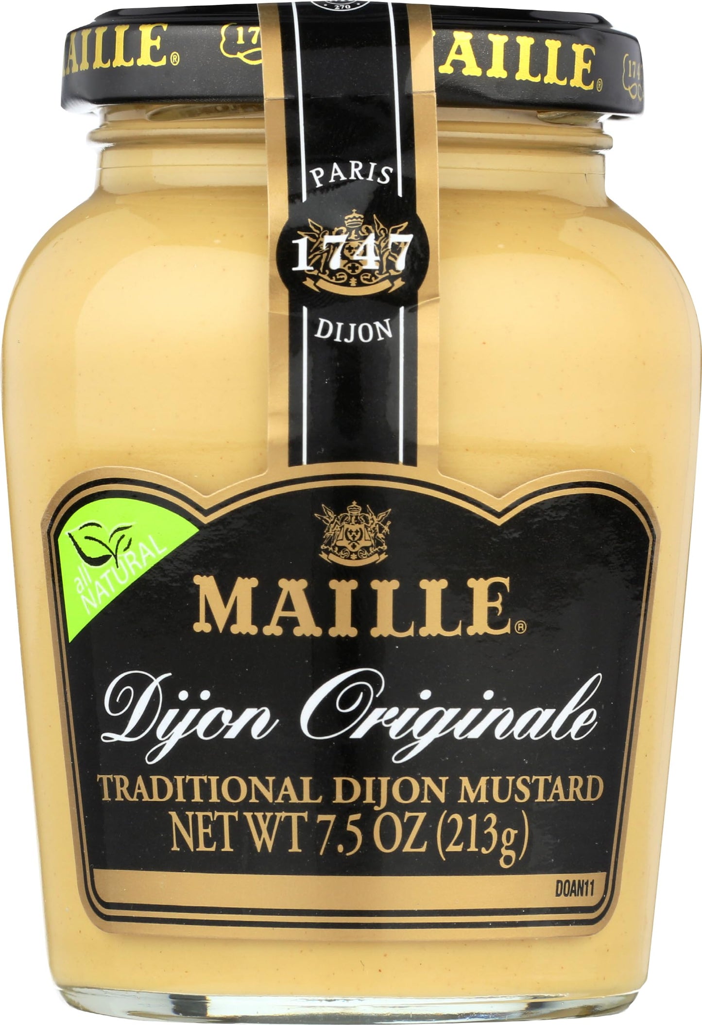 MAILLE Natural Dijon Mustard, 7.5 OZ