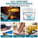 TradeGrade Pure Baking Soda Powder (1 Gallon) Food-Grade Sodium Bicarbonate Powder for Cooking, Cleaning & Deodorizing