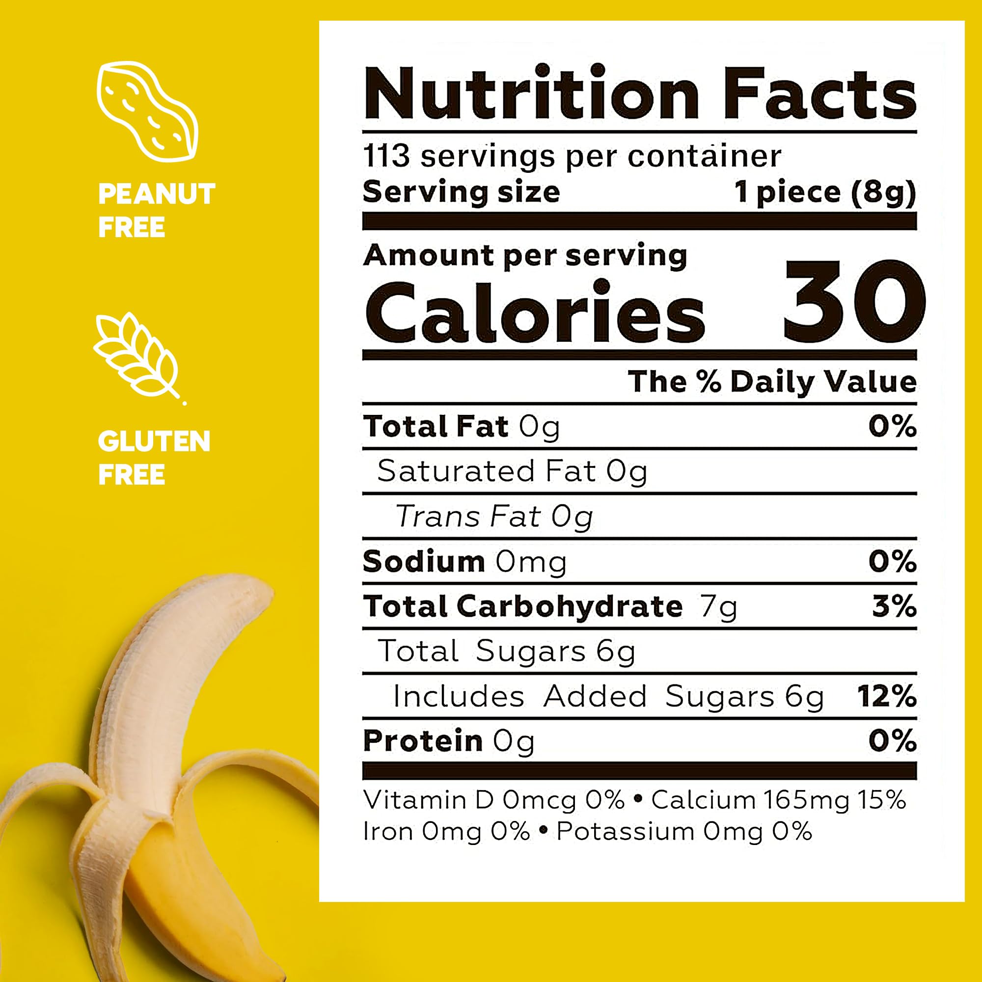 Bananas Runts Candy - about 1200 psc 1.7 LB Hard Candy Bulk Gumball Machine Refills - Banana Candies for Cake Decorations Goody Bags Party Favors