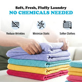 Wool Dryer Balls - Smart Sheep 6-Pack - XL Premium Natural Fabric Softener Award-Winning - Wool Balls Replaces Dryer Sheets - Wool Balls for Dryer