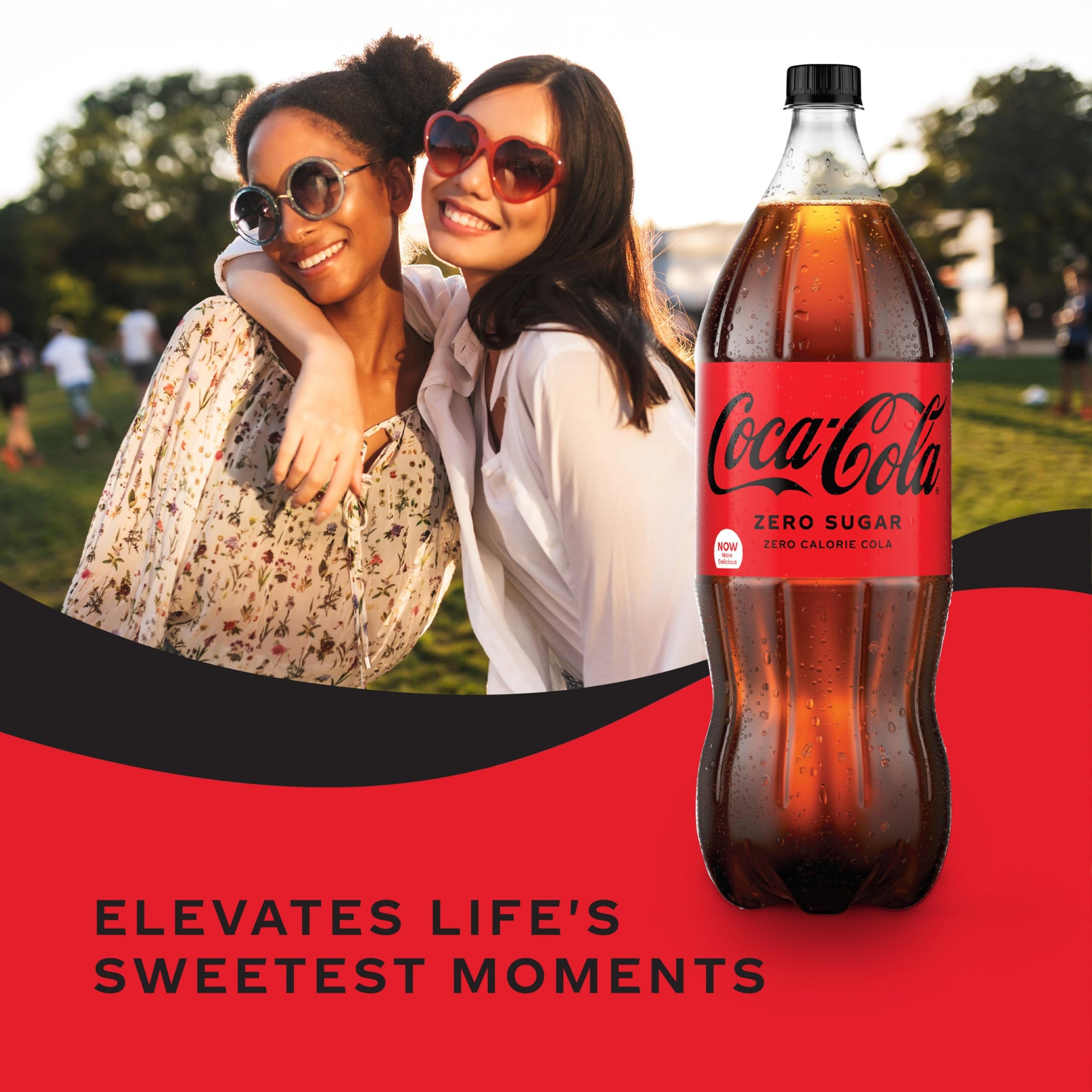 Coke Zero Sugar Cola Soda, 2 Liter Bottle