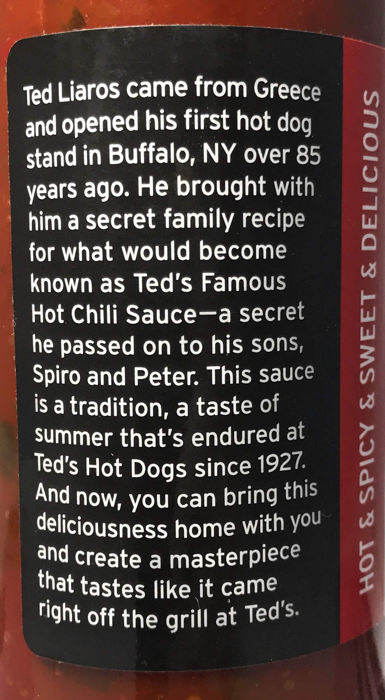 Ted's Hot Dogs Hot Sauce 2 pack, 12 oz each