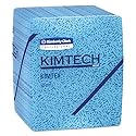 Kimberly-Clark KIMTEX Wipers, 1/4 Fold, 12 1/2 x 12, Blue, 66/Box, 8 Boxes/Carton, Sold As 1 Carton