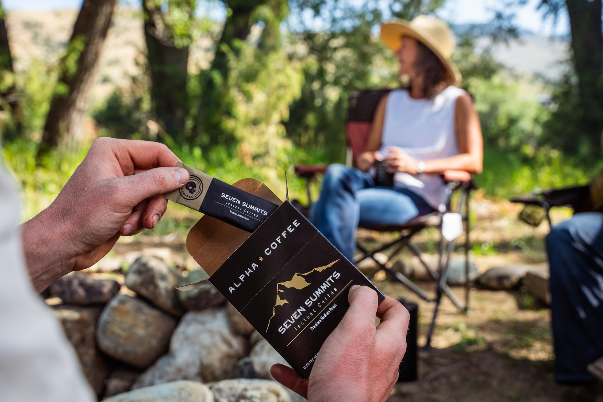 Alpha Coffee - Seven Summits Instant Coffee - 12 On-The-Move Sticks | Premium Honduran Medium Roast | 100% Arabica Coffee