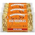 Manischewitz Traditional Extra Wide Egg Noodles 12oz (3 Pack), Homestyle Taste & Texture, Premium Enriched, Low Sodium, No Preservatives