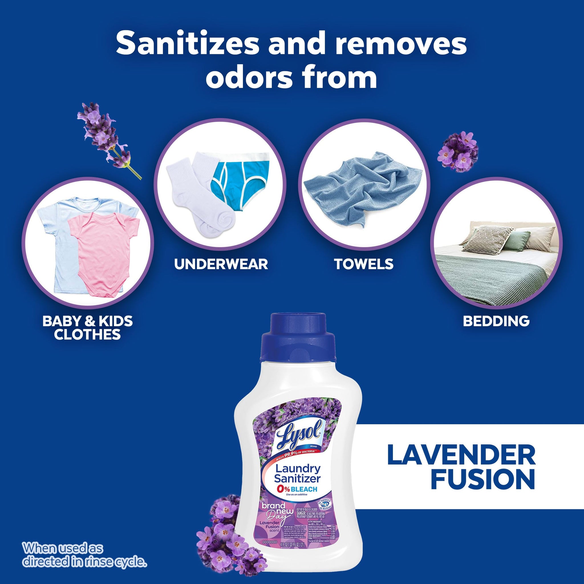 LYSOL® Laundry Sanitizer Lavender Fusion 6/41 oz.