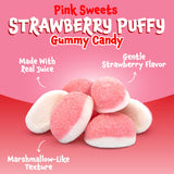 Strawberry Gummy Candy - 2 Pound Pack - Pink Cloud Candy for Baby Showers & Party Favors - Gender Reveal Strawberry Gummies - It's a Girl Candy - Bulk