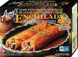 Amy's Frozen Meals, Black Bean Vegetable Enchilada, Made With Organic Corn and Black Beans, Gluten Free Microwave Meals, 9.5 Oz