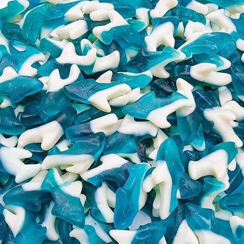 Sharks Gummies 1 lb - Bulk Gummy, Soft and Chewy Candy in Resealable Bag, Gluten Free