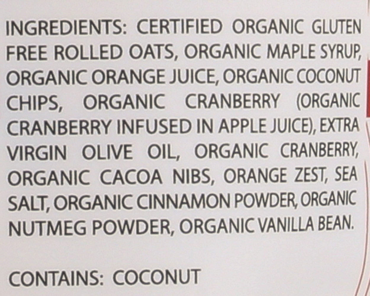 NANA JOES Coconut Cranberry Coco Nib, 16 OZ