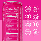 Odyssey Functional Energy Drink for Focus, Cognition & Mood Support 12 Pack - Adaptogenic Drink with 85mg Green Tea Caffeine, Lion’s Mane, Cordyceps