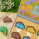 Easter Gift, Chocolate Card Gift Box, 6 Individually Wrapped Chocolates, Food Sweets Candy Gift Greeting, Holiday Present for Men, Women, Children