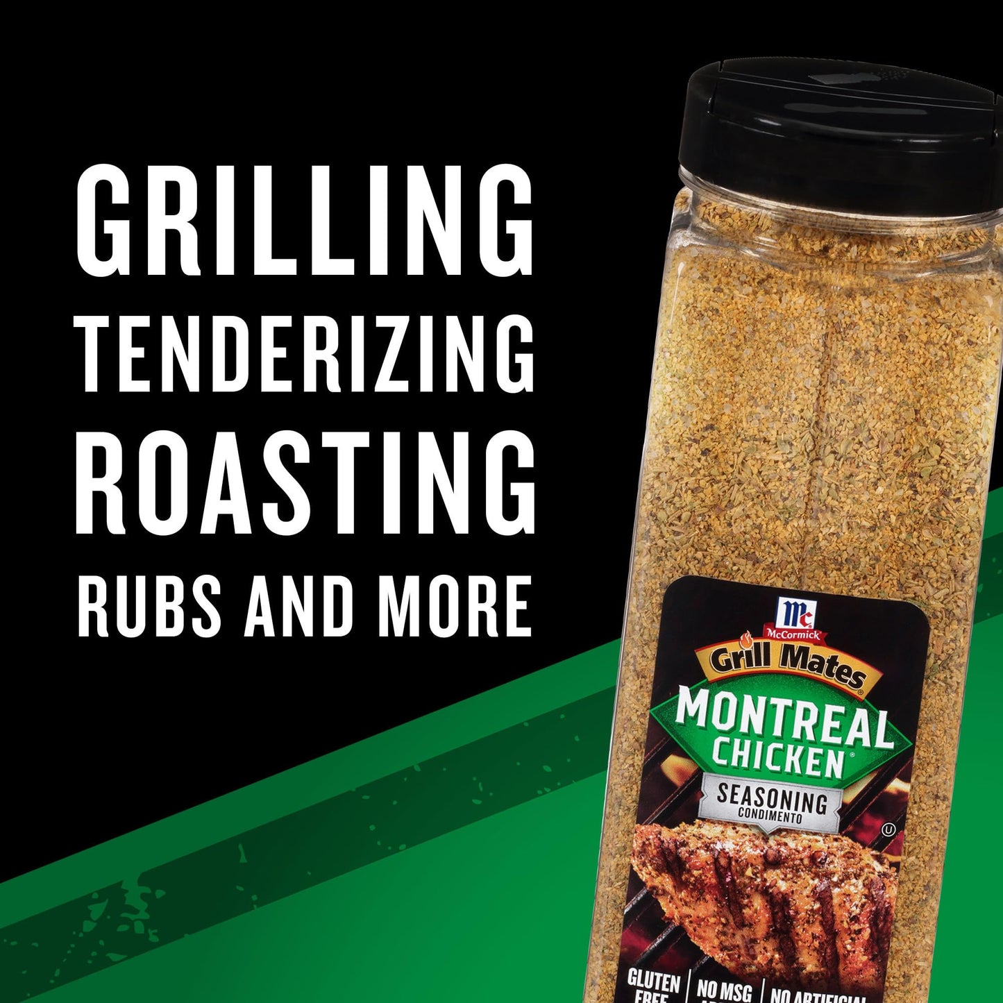 McCormick Grill Mates Montreal Chicken Seasoning, 23 oz - One 23 Ounce Container of Montreal Chicken Seasoning with Blend of Garlic, Onion, Black