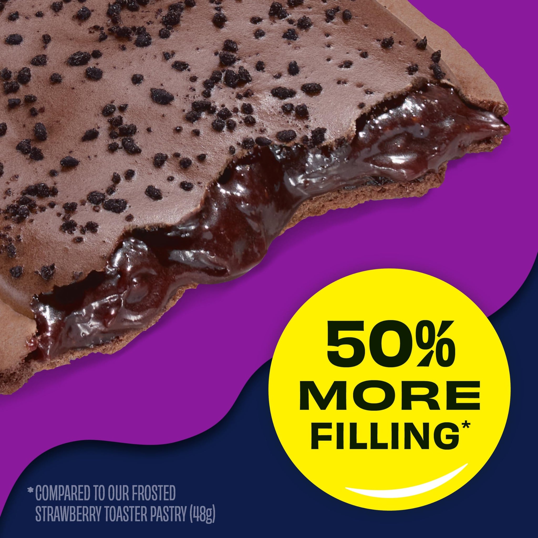 Pop-Tarts Super Stuffed Molten Lava Cake Toaster Pastries, 50% More Filling, Snacks, Dessert (5 Ct)