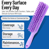 SPARTA 8 Inch Soft Counter Brush with Polyester Bristles and 5 Inch Handle, Color Coded Handheld Broom for Tables Countertops and Foodservice