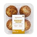 Amazon Grocery, Banana Nut Muffins, 14 Oz, 4 Ct, Frozen