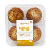 Amazon Grocery, Banana Nut Muffins, 14 Oz, 4 Ct, Frozen