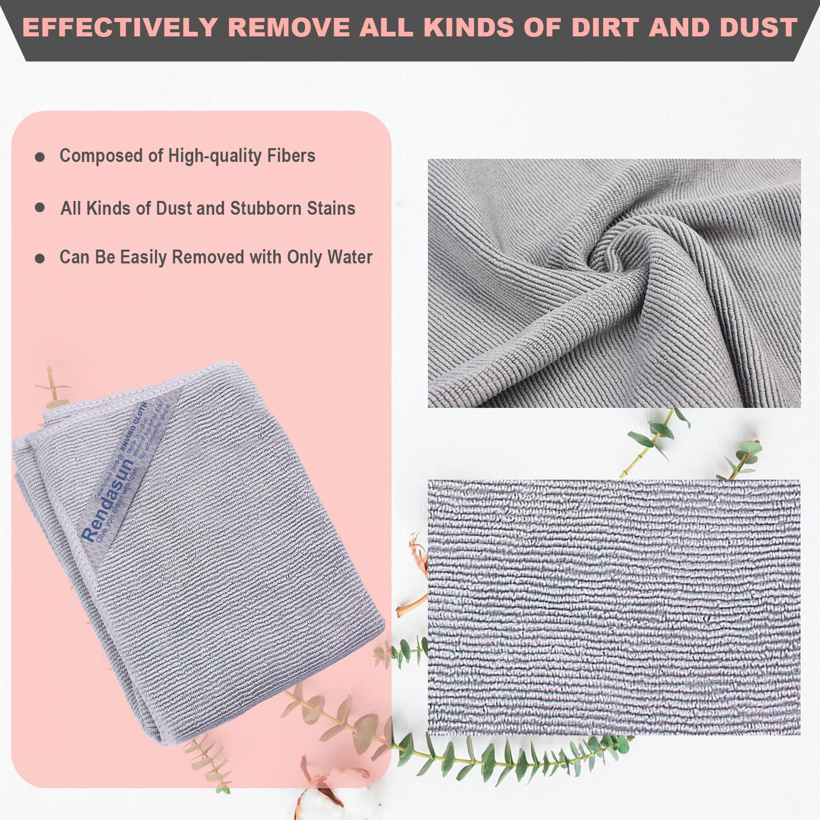 Norw?x - Basic Package - Microfiber - Enviro Cloth. Just Water - Without Leaving Streaks. For Household Enviro Dusting Cleaning Homes, Cars, Bars