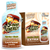 5-hour ENERGY BOSTON CREAM DONUT Flavor, 6 Count, 1.93 Fl Oz Energy Shot, Extra Strength, Amino Acids, B Vitamins, Sugar Free and Zero Calories