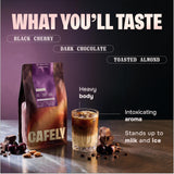 Cafely BanMe - Rare Peaberry Robusta Whole Bean Vietnamese Coffee - Dark Roast, High Caffeine (Rich & Intense), Thick Crema, Low Acid, Single Origin