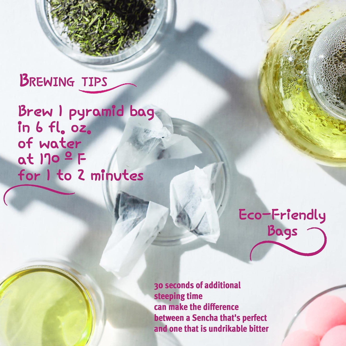 Pantenger Sencha Japanese Green Tea -20 Green Tea Bags- First Harvest | Ichiban Cha. USDA Organic Green Tea | Japanese Tea