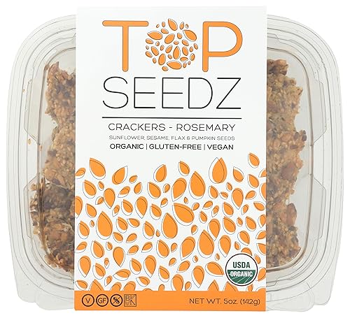 Top Seedz, Crackers Rosemary Organic, 5 Ounce
