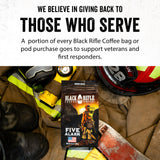 Black Rifle Coffee Company Five Alarm, 12oz Bag, Ground Coffee Medium Roast - Roasted Blend Made from Arabica Beans - Colombian & Brazilian Beans