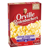 Orville Redenbacher’s Microwave Popcorn, Movie Theater Butter Flavor, 3g Fiber Per Serving, 3.29 oz., 6-Count
