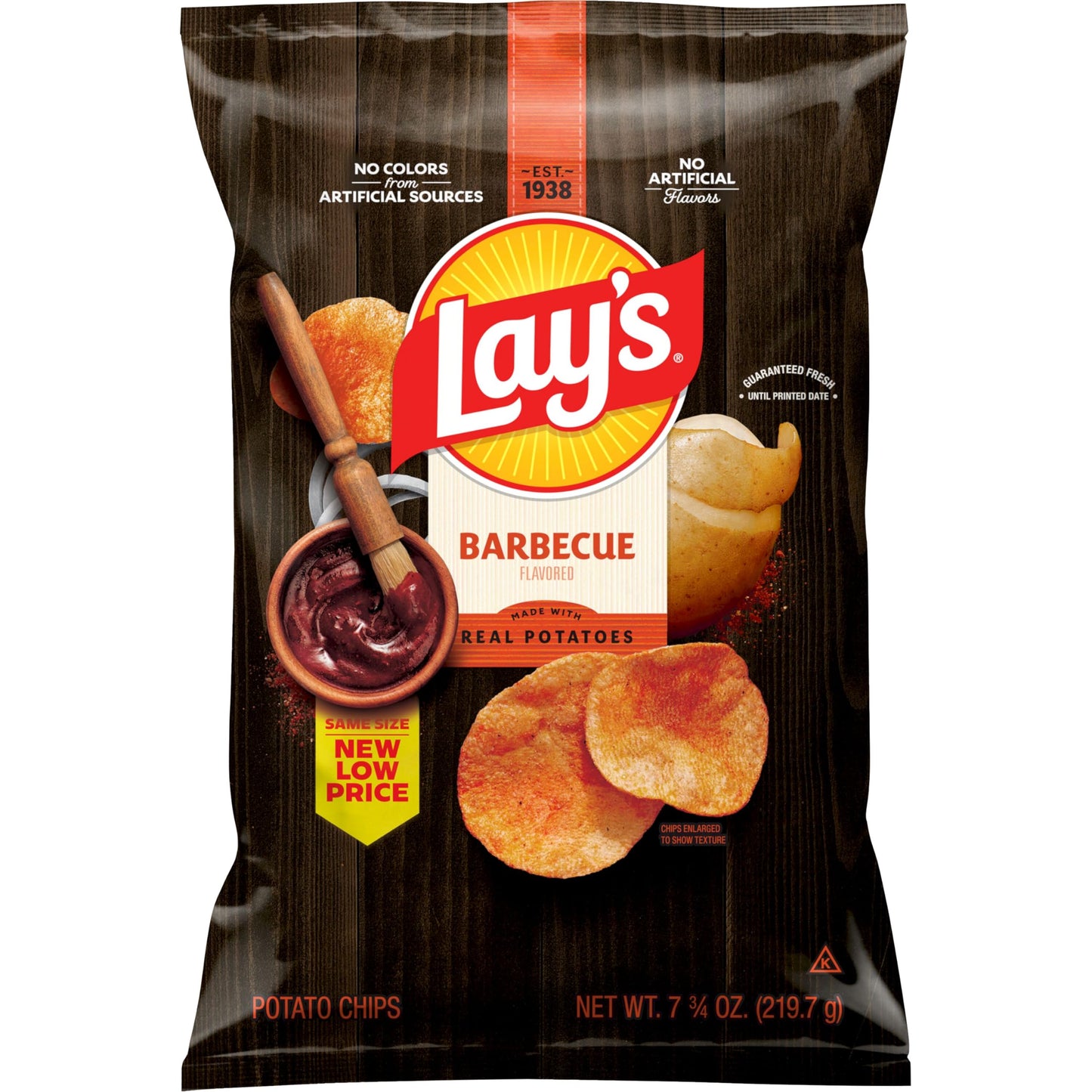 Lay's Potato Chips, Barbecue Flavor, 7.75 Oz