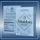 NORTHWARD SPIRIT Bamboo Salt Box Cellar Canister Gift Set With Maldon Sea Salt Flakes 8.5 Oz Box - Great For Salts, Spices, Seasonings In Your Gourmet