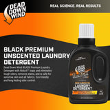 DEAD DOWN WIND BLACK Premium Unscented Laundry Detergent (20 Oz) - Scent Eliminating Liquid Detergent for Clothing and Gear - Durable Hunting Scent