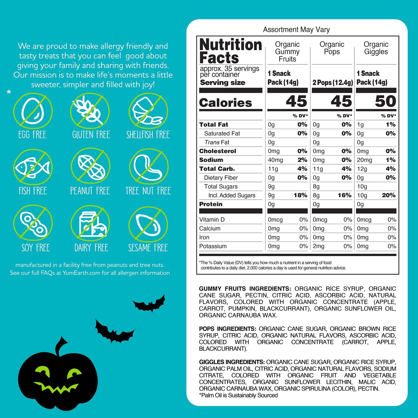 Halloween OG Variety Bag 50ct