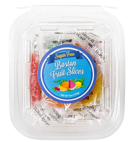 Boston Fruit Slice Assorted Fruit Flavored Slices Sugar Free 5-Ounce