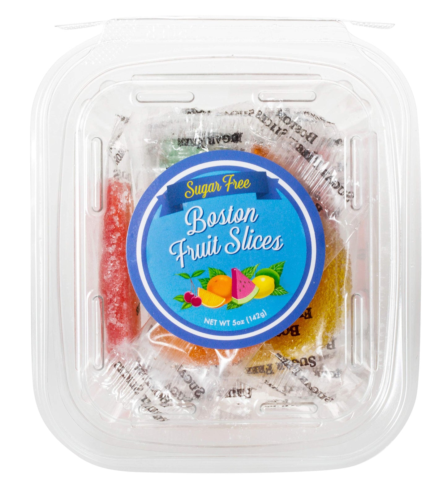 Boston Fruit Slice Assorted Fruit Flavored Slices Sugar Free 5-Ounce