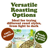 Food to Live Organic Colombian Huila Arabica Green Coffee Beans, 12 Ounces - Whole, Unroasted, Washed Bean. Single Origin. Fresh Crop. No-GMO, Vegan