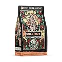 Bones Coffee Company Colombia Single-Origin Coffee, Almonds, Dried Fruit, Vanilla Notes, Flavored Ground Coffee, Medium Roast Low Acid Arabica Beans