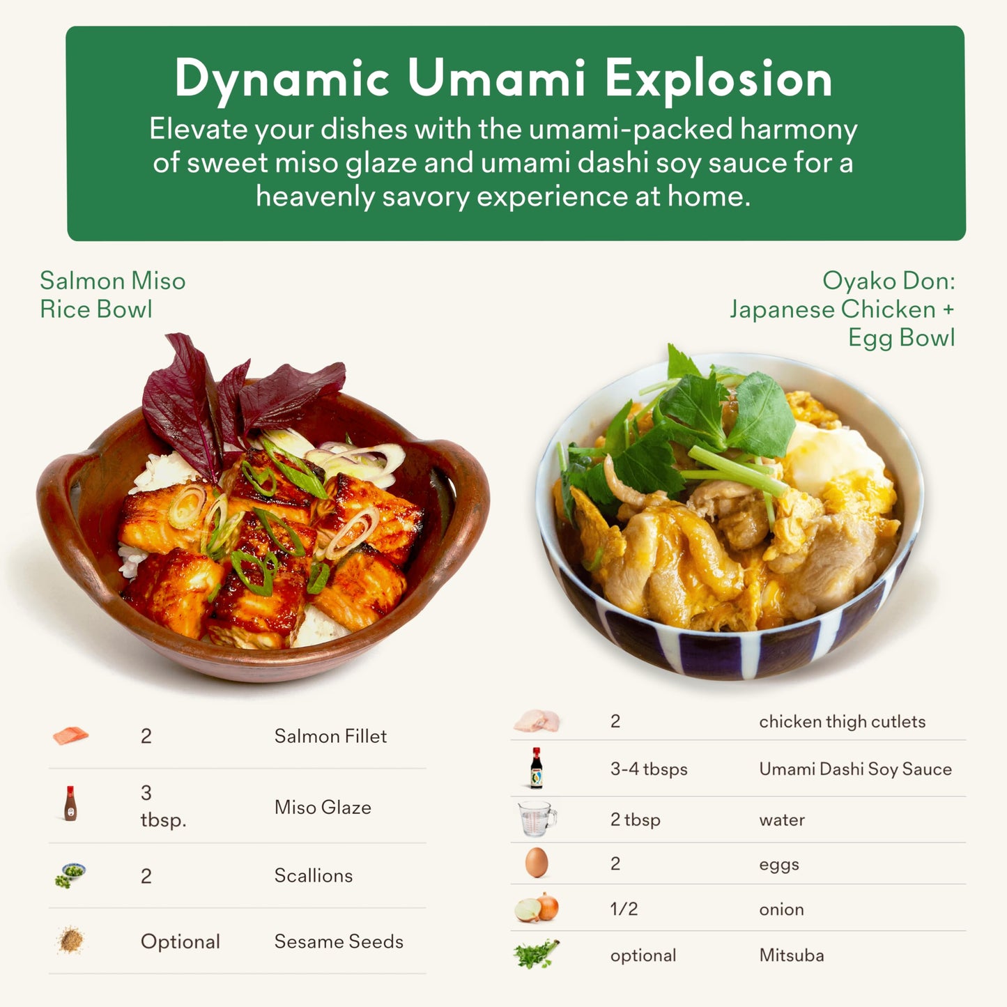 Umami Sauce Variety 13.5 oz (2 Pack)-Peppercorn Miso Glaze & Dashi Soy Sauce w/Distinct Culinary Flavors -Authentic Japanese Koji Fermented Food