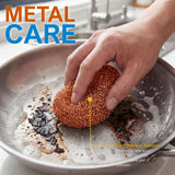 PAMI Heavy Duty Non Scratch Copper Scrubbers for Pots and Pans, Copper Wool Scrubber, Reusable Scouring Pads, Pack of 4