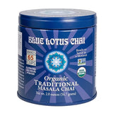 Blue Lotus Chai Tea - Fully Organic Traditional Masala Chai - Makes 65 Cups - 2 Ounce Masala Spiced Chai Powder with Organic Spices - Instant Indian