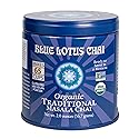 Blue Lotus Chai Tea - Fully Organic Traditional Masala Chai - Makes 65 Cups - 2 Ounce Masala Spiced Chai Powder with Organic Spices - Instant Indian