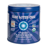 Blue Lotus Chai Tea - Fully Organic Traditional Masala Chai - Makes 65 Cups - 2 Ounce Masala Spiced Chai Powder with Organic Spices - Instant Indian