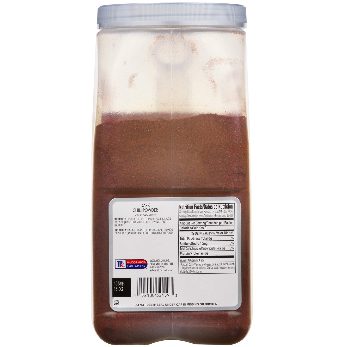 McCormick Culinary Dark Chili Powder, 5.5 lb - One 5.5 Pound Container of Bulk Dark Chili Powder Seasoning for a Sweet, Earthy Flavor, Best on Nachos