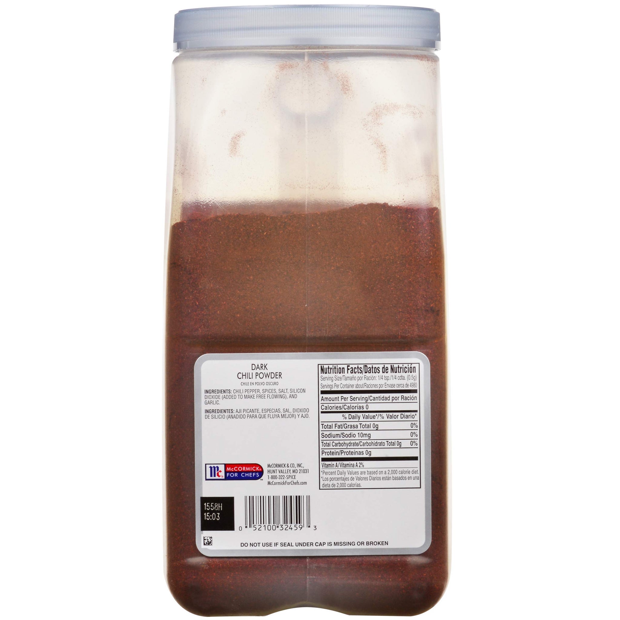 McCormick Culinary Dark Chili Powder, 5.5 lb - One 5.5 Pound Container of Bulk Dark Chili Powder Seasoning for a Sweet, Earthy Flavor, Best on Nachos