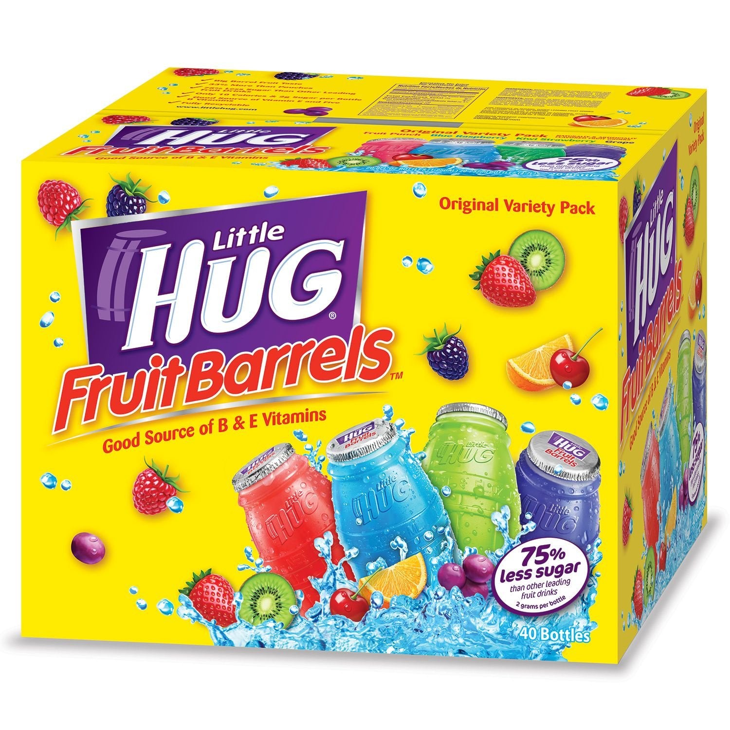 Little Hug Little Hugs Assorted Fruit Drinks, Box of 40/8 Oz Set of 2 8 Fl Oz 2 Set of 40
