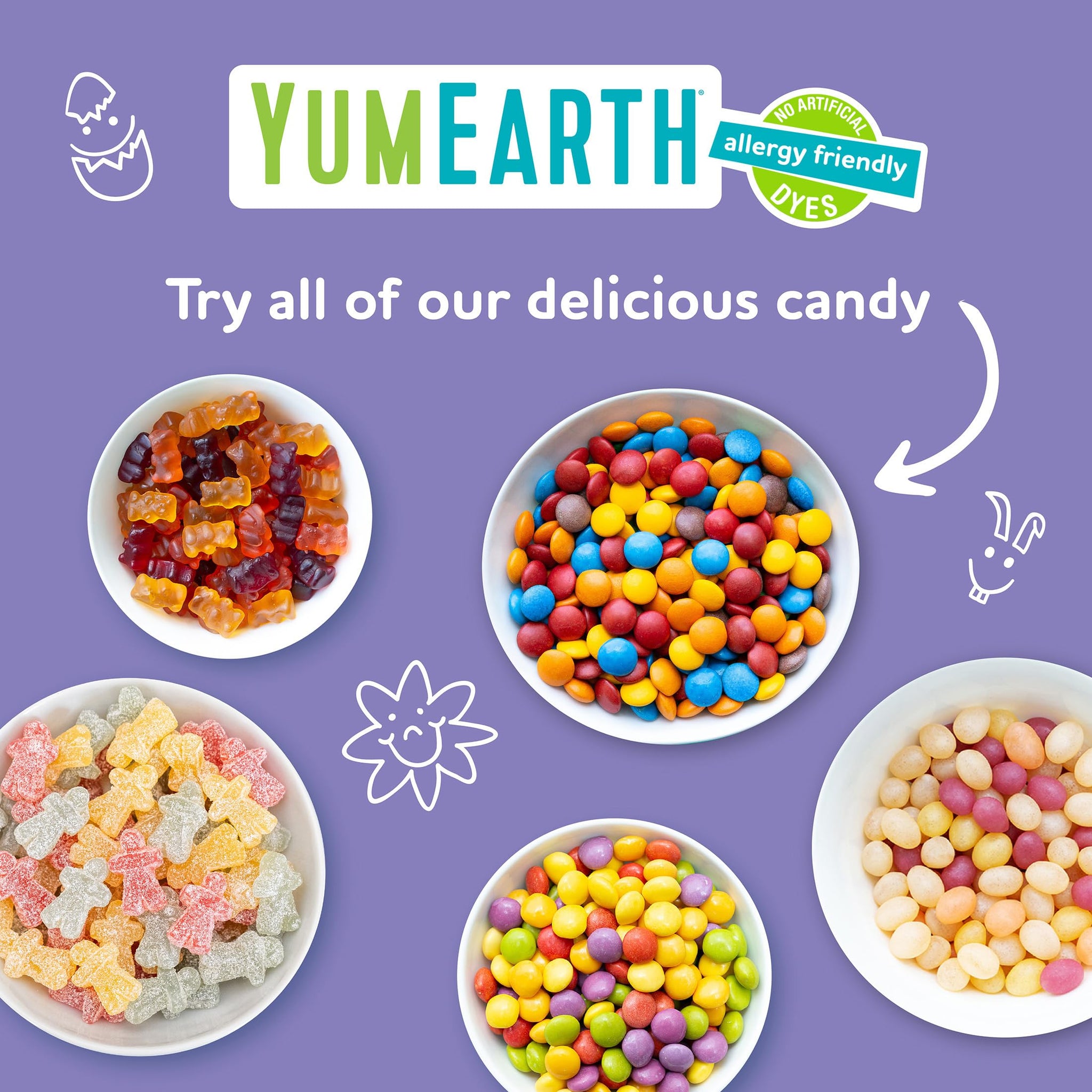 YumEarth Easter Candy Organic Jelly Beans, 4 Ounce - Spring Fruit Flavors - Allergy Friendly, Gluten Free, Non-GMO, Vegan, No Artificial Dyes